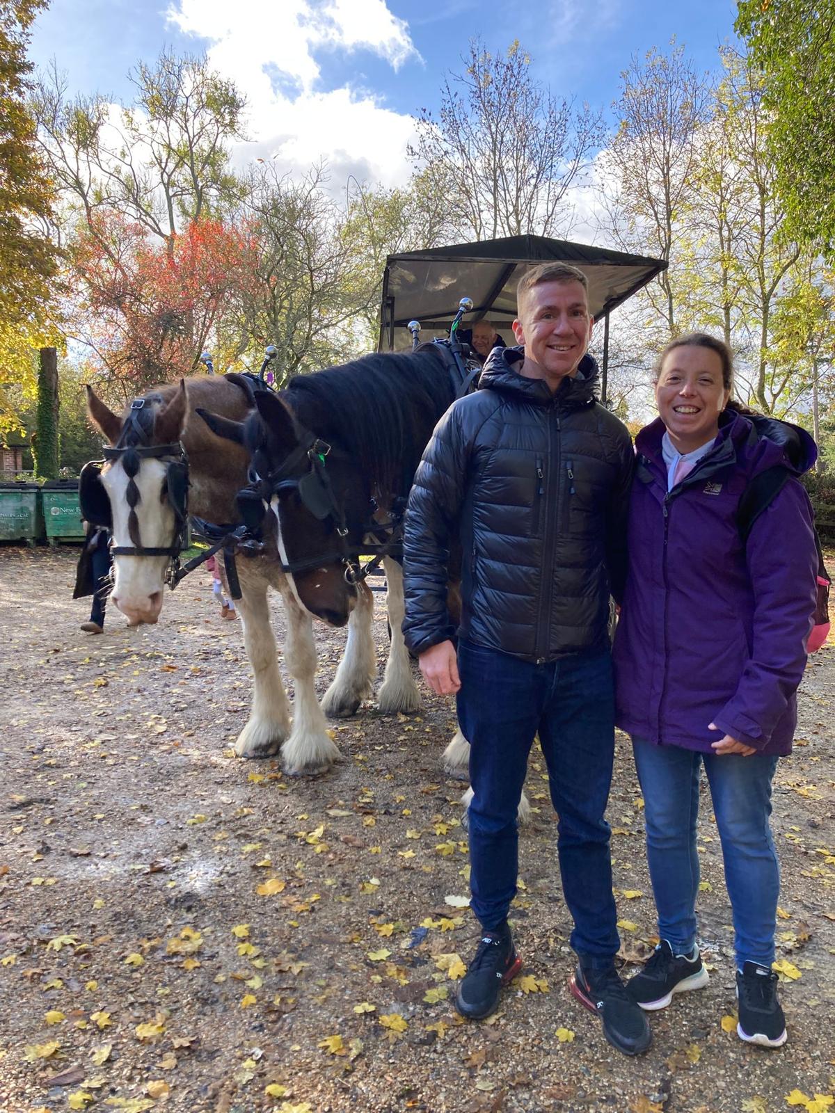 Kirstyn and Glen, trusted West Sussex house sitters, together outdoors